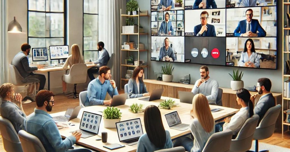 Staff Using Technology Enhancing Remote Employee Development with Technology