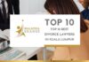 Top 10 Best Divorce Lawyers in Kuala Lumpur Top 10 Best Divorce Lawyers in Kuala Lumpur